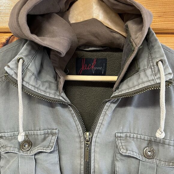 Jack BB Dakota Grey Size Xl  Jacket Twilight Bella Swan Cargo Utility Cosplay - Picture 3 of 10